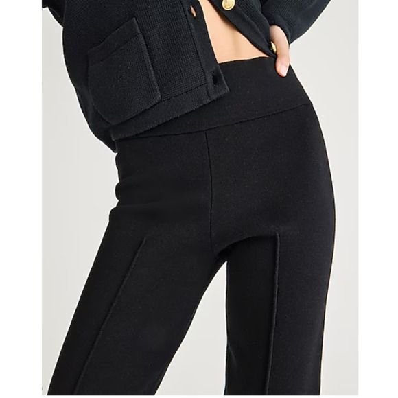 NWT J. Crew Delaney Kick Out Sweater Pant S Black BQ100 J.Crew Travel Trousers - Picture 5 of 6